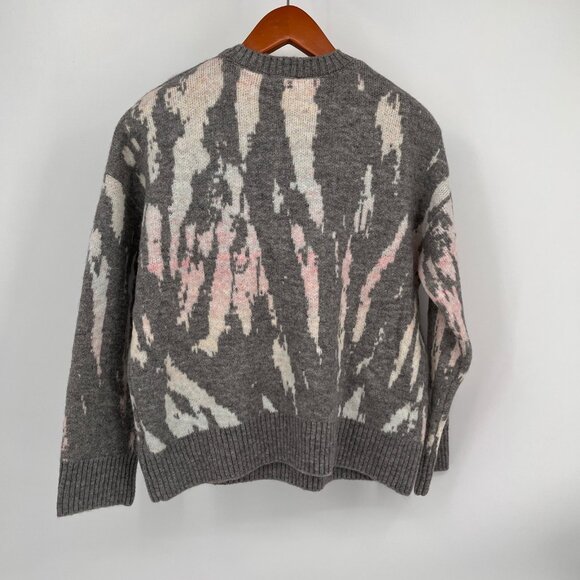 Rails Virgo Gray Tie Die Sweater Size S Crewneck Soft Knit Acrylic Wool Blend - Picture 8 of 9